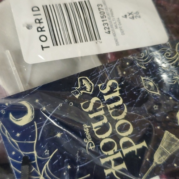 ❤️NWT VINTAGE TORRID DISNEY HOCUS POCUS VELVET COLLAR DRESS SANDERSON SISTERS - Picture 13 of 15